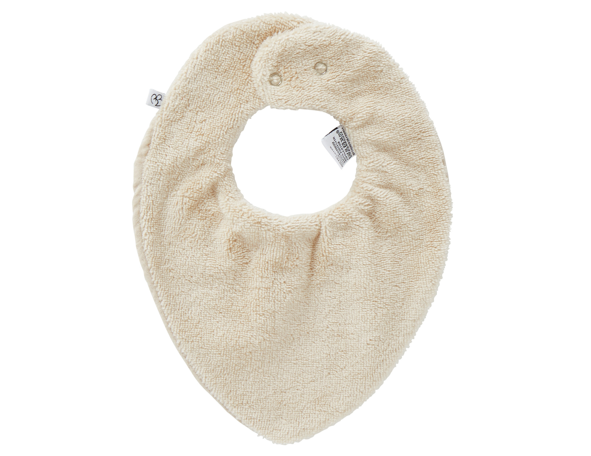 Bavoir Bandana Réversible – Biscuit