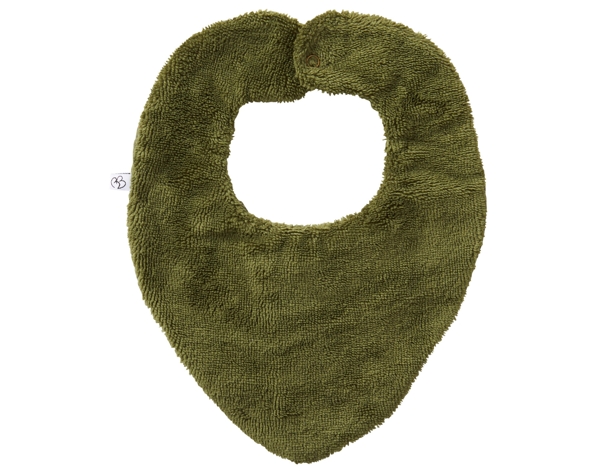 Bavoir Bandana Réversible – Fougère - Personnalisable