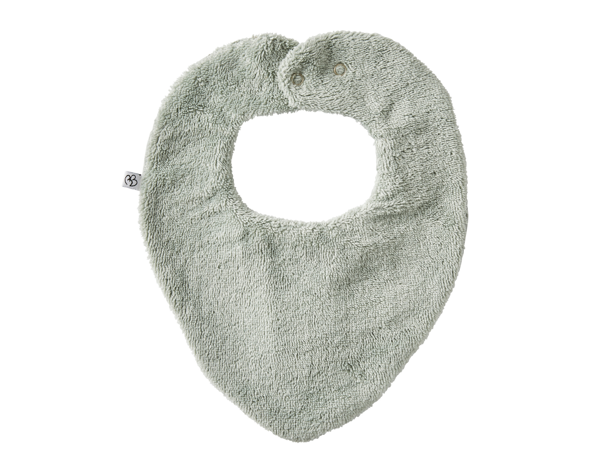 Bavoir Bandana Réversible – Vert d'eau