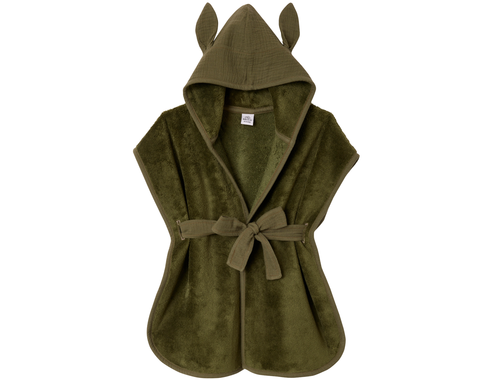 Cape de bain Bambou & Gaze de coton - Fougère