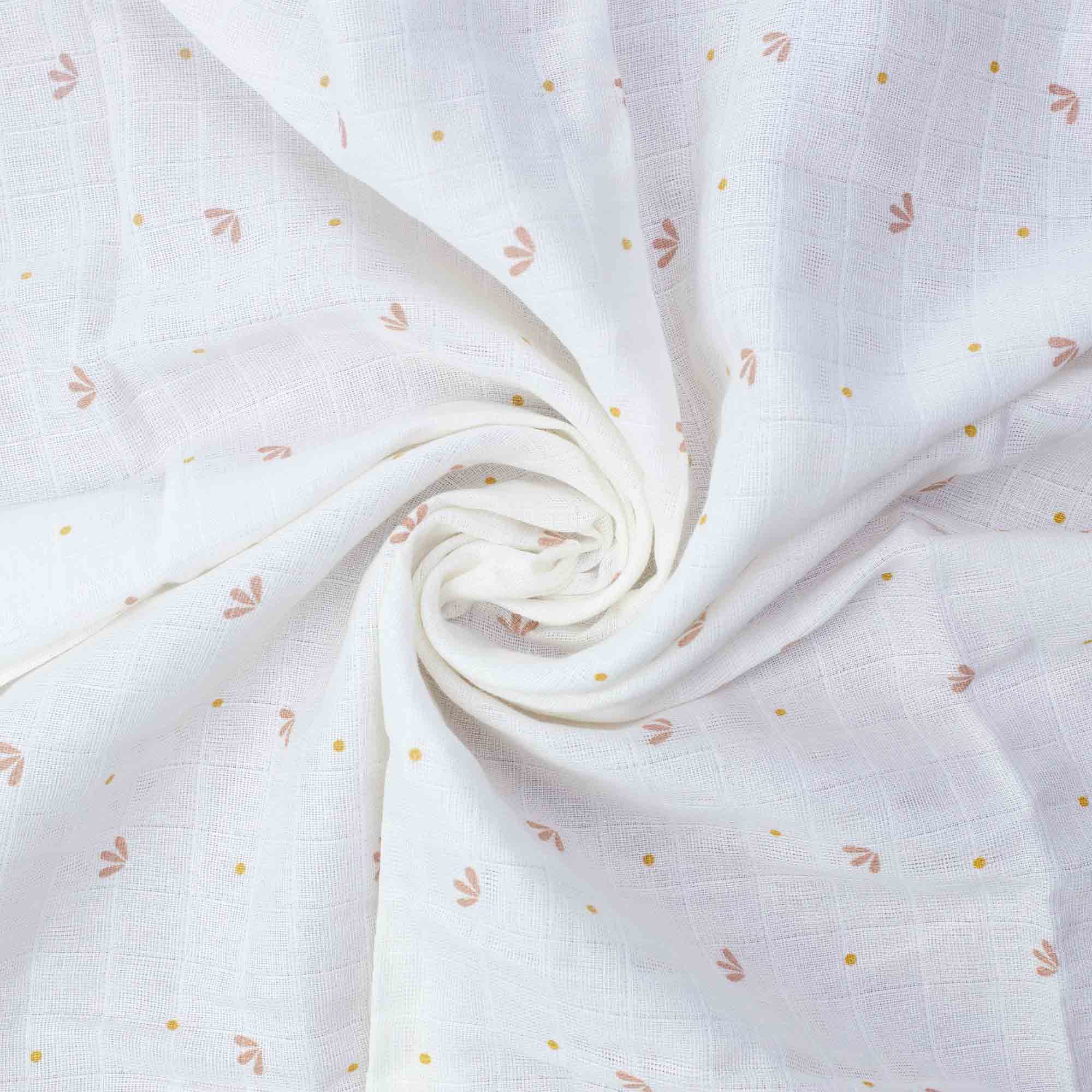 Lot de 3 langes Coton - 70x70cm - Caramel