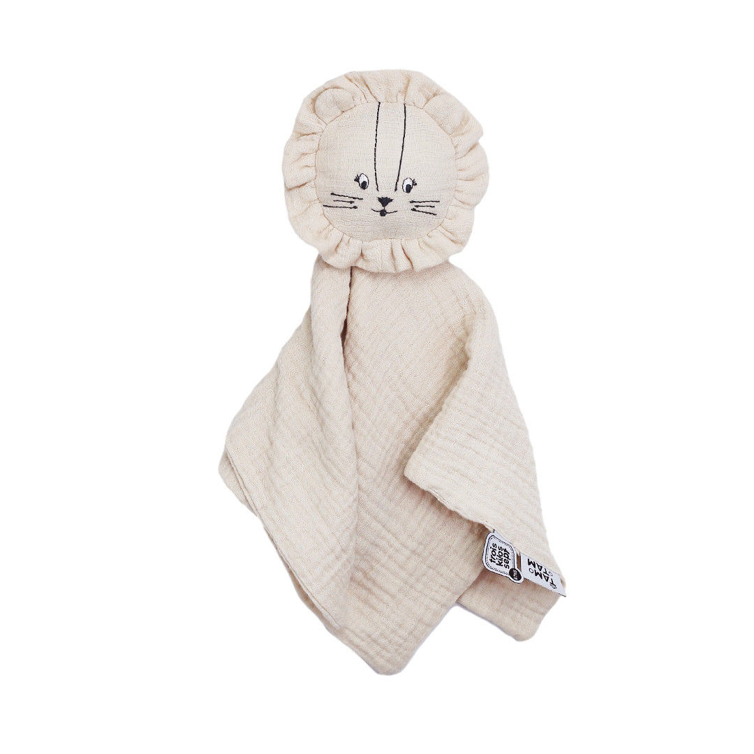 Doudou Lion en lange - 34x34 cm