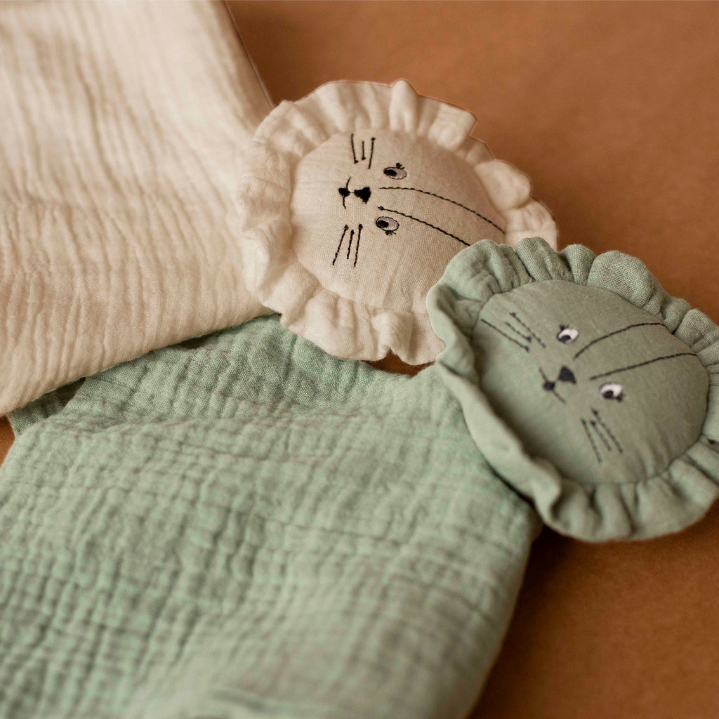 Doudou Lion en lange - 34x34 cm