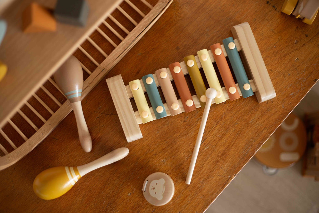 Coffret musical - 4 instruments en bois FSC