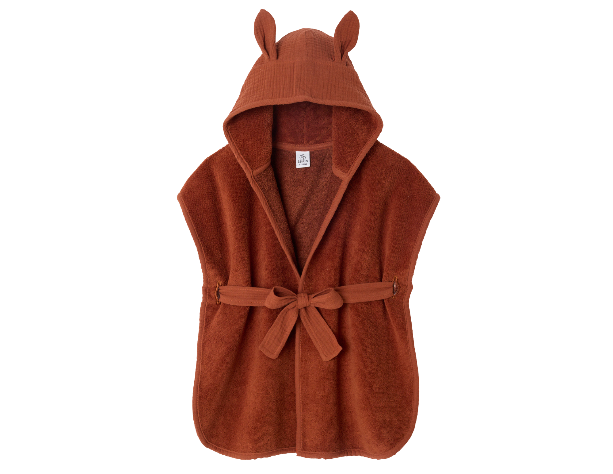 Cape de bain Bambou & Gaze de coton - Terracottaa