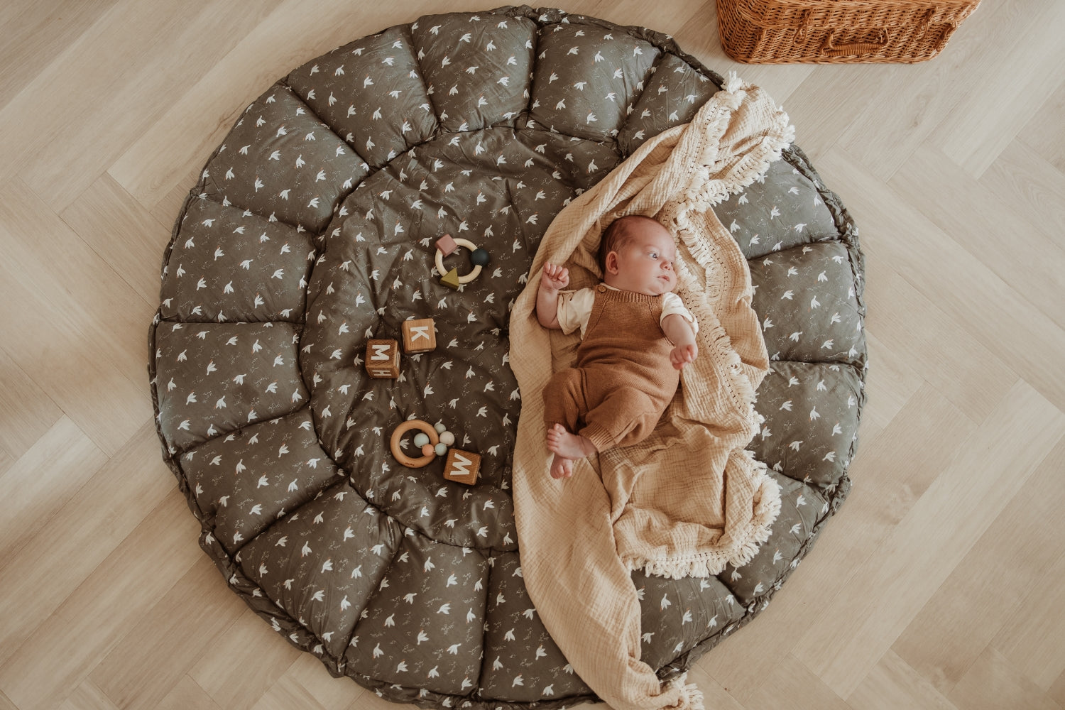 Tapis d'éveil 3-en-1 - Birds coton Bio