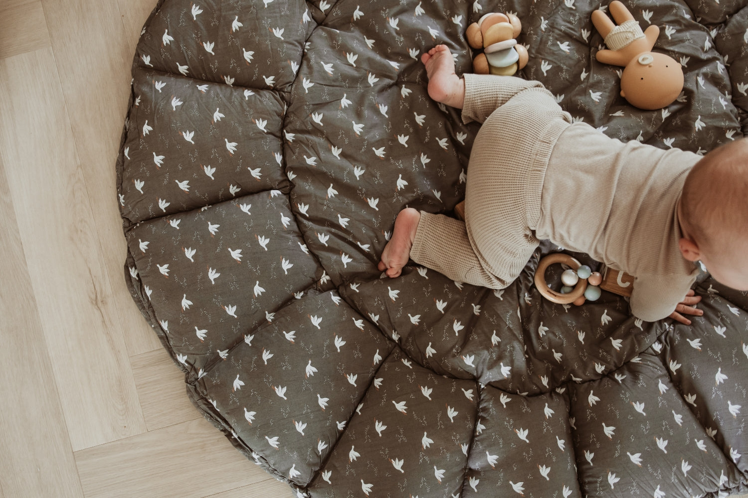 Tapis d'éveil 3-en-1 - Birds coton Bio