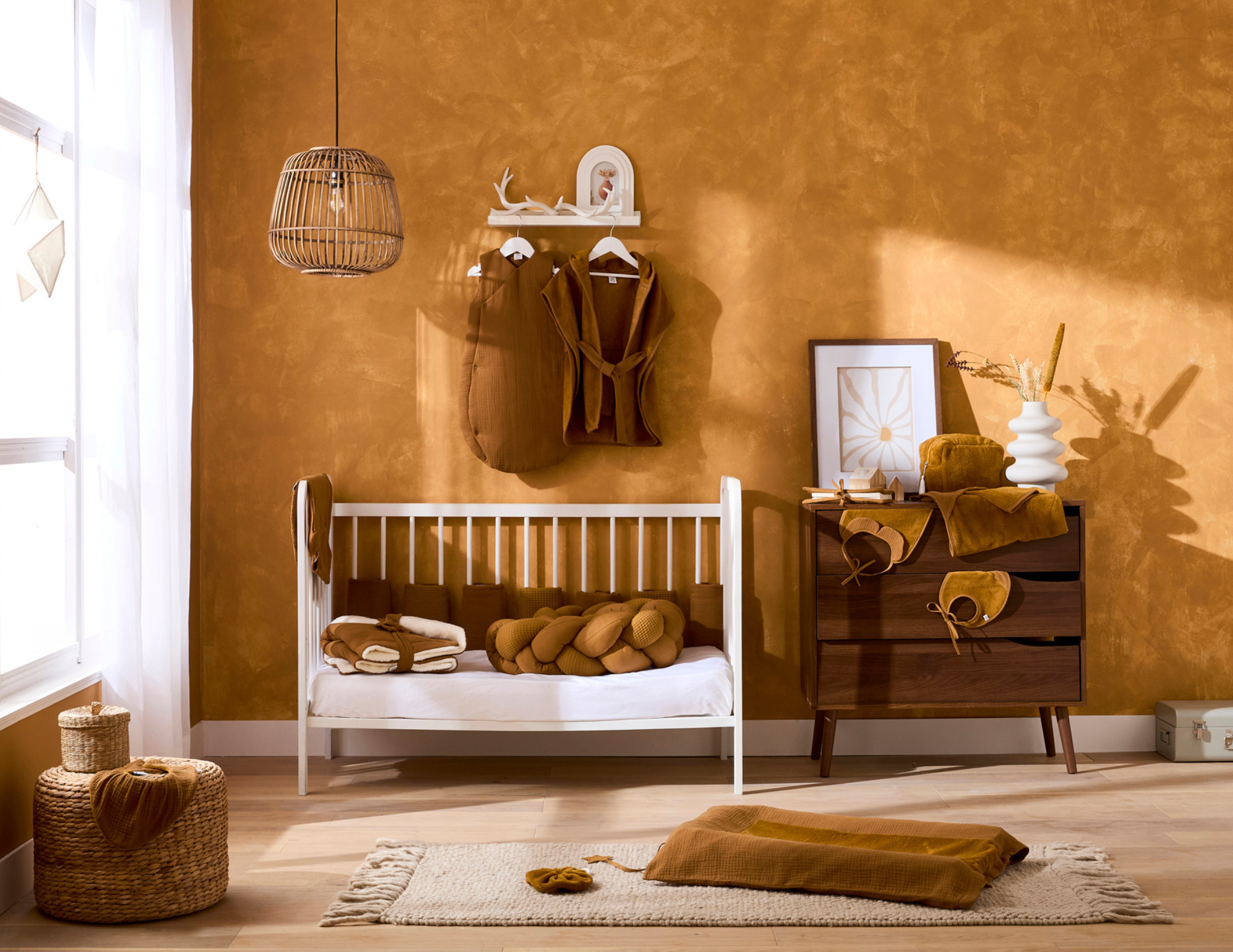 Cape de bain Bambou & Gaze de coton - Terracottaa