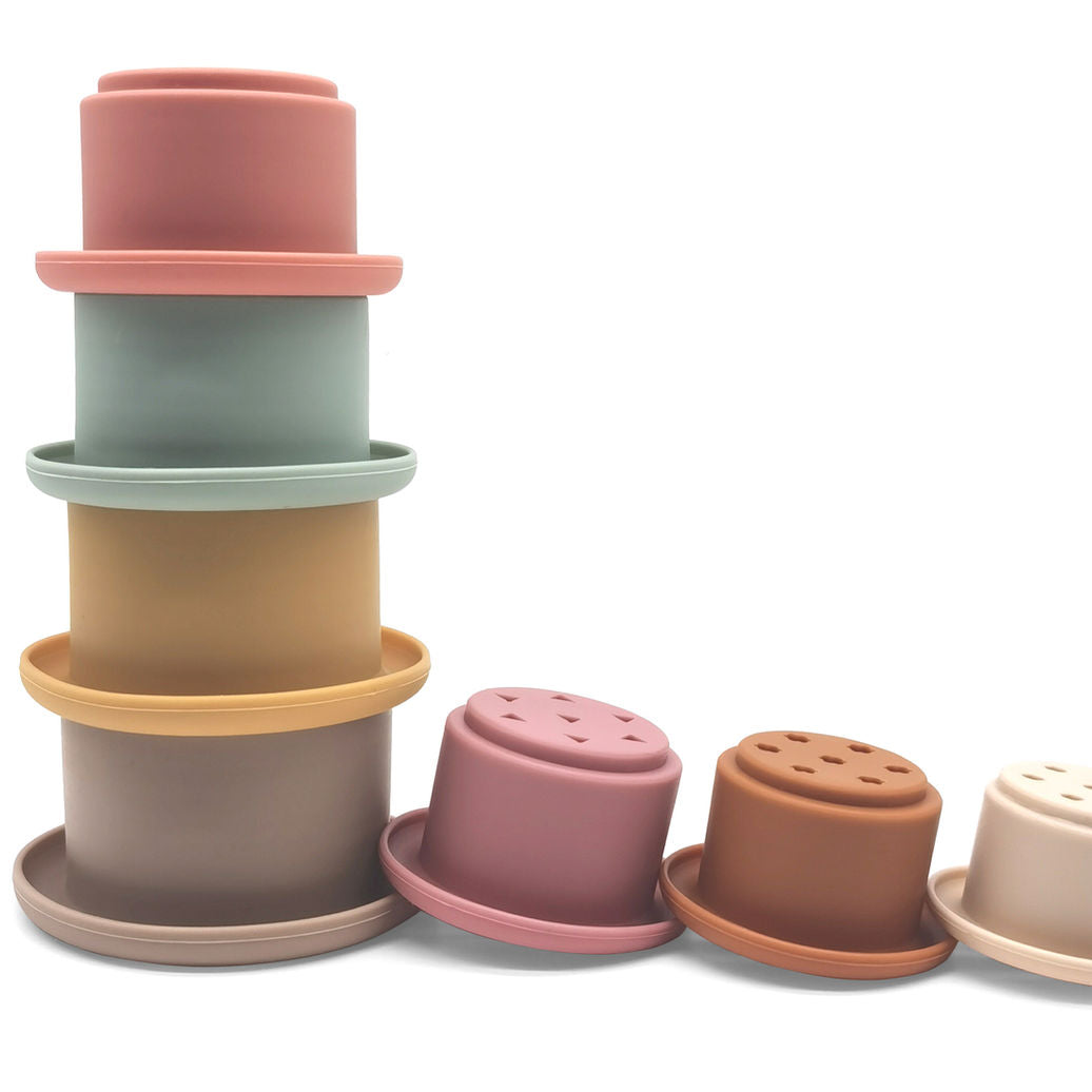 Gobelets à empiler en silicone