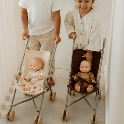 Poussette Gaze Léopard marron