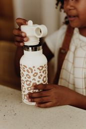 Gourde 350ml - Crème Léopard