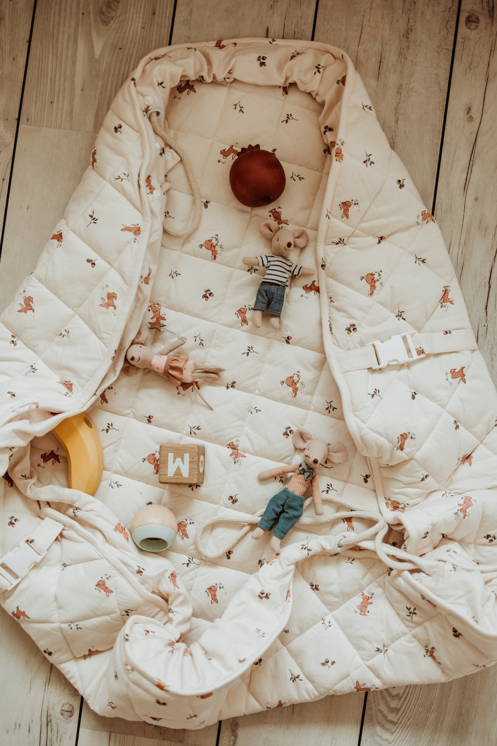 Tapis d'éveil - Rabbits - Coton Bio