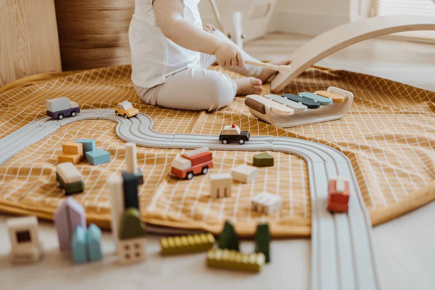 Tapis de jeux & Sac de rangement - Moutarde