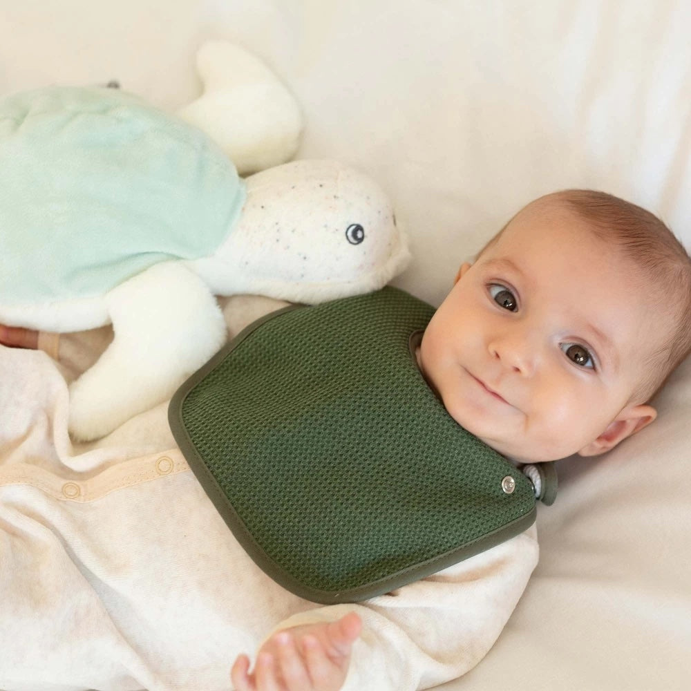 Bavoirs bébé - Naissance x6 - Vert sapin